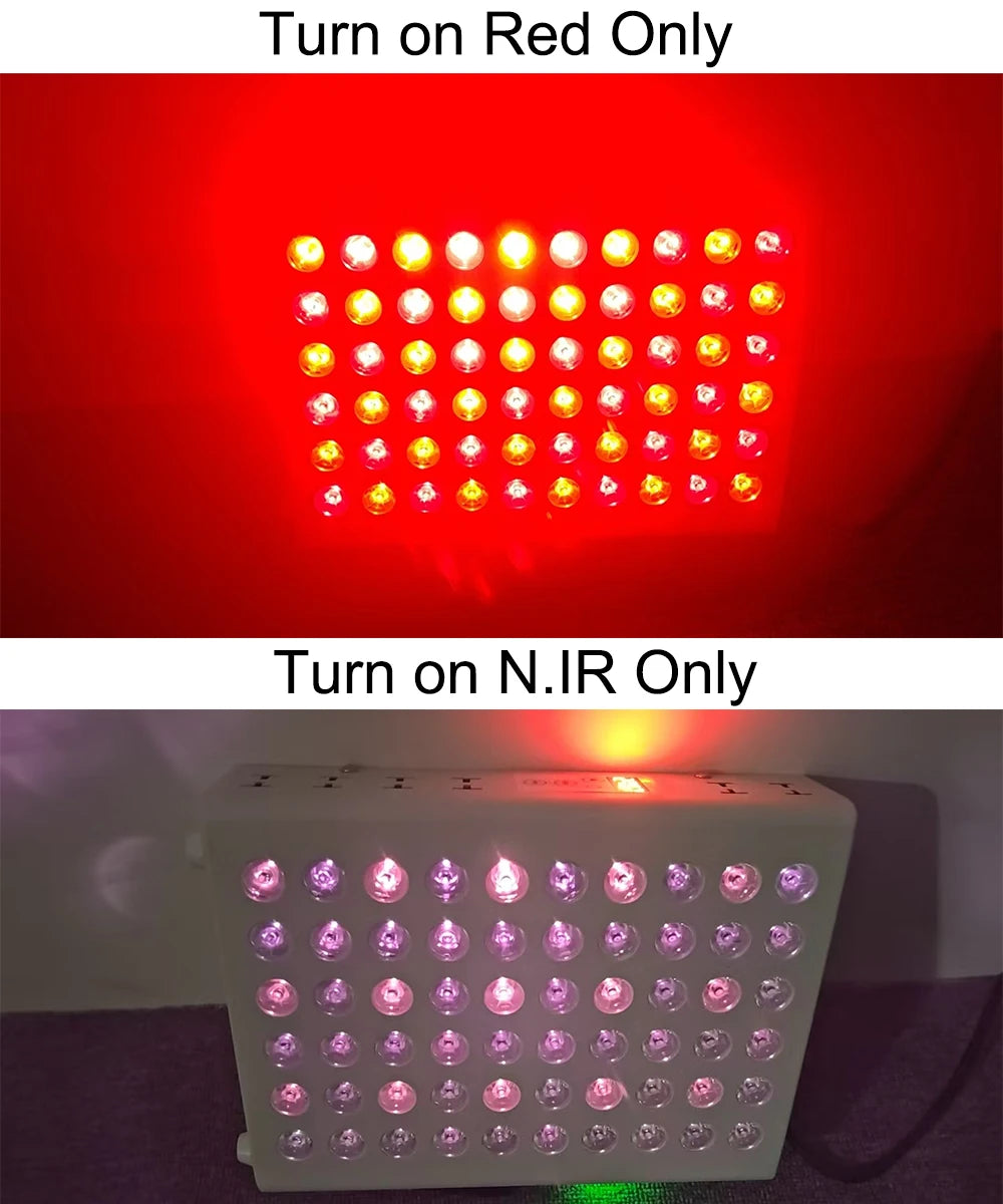 Dual Chip Red Light Therapy Panel Lamp 630nm 660nm Near Infrared Therapy Light 810nm 830nm 850nm LED Beauty Devices Face Body