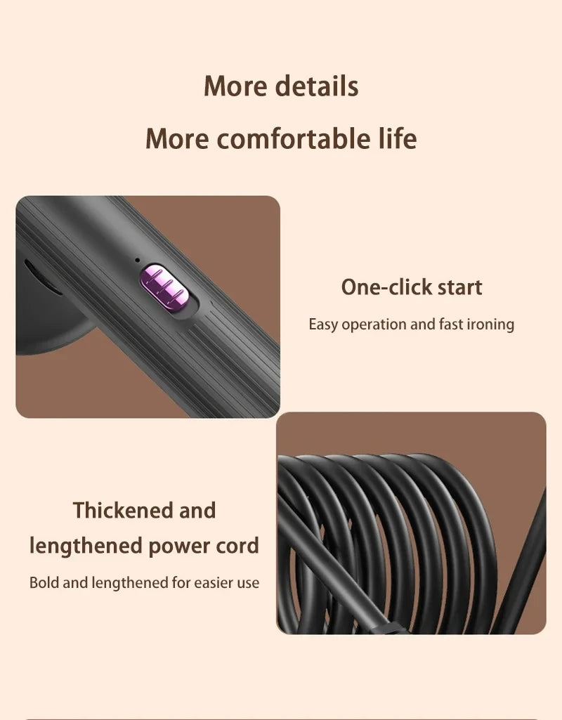 Tidesmit portable handheld garment steamer for clothes featuring compact design for travel and fast heating performance
