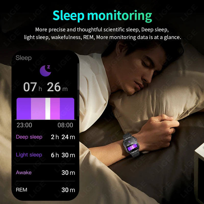 New Smart Watch For Men Women Bluetooth Call Heart Rate Sleep Monitoring 3ATM Waterproof Sport Smartwatch For Android IOS 2026