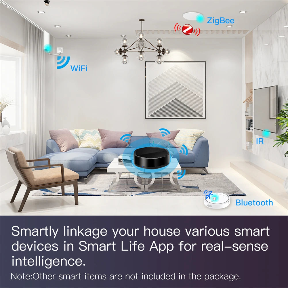 Smart ZigBee Gateway Hub IR Remote 2-in-1 for Alexa & Google Home Tidesmit