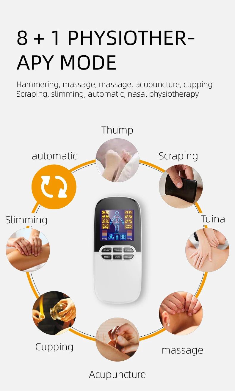 Tidesmit Electric Muscle Stimulator | Rechargeable Heat Therapy Massager Massage Chairs Tidesmit