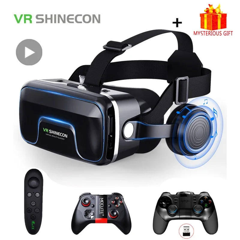 VR Headset for Smartphone – Immersive 3D Virtual Reality Smart Glasses Tidesmit