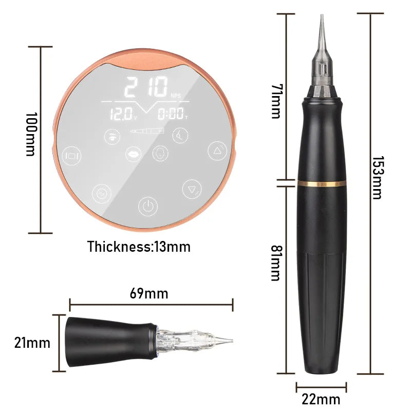 Permanent Makeup Machine - Professional Rotary PMU Kit by Tidesmit Permanent Makeup Machines Tidesmit