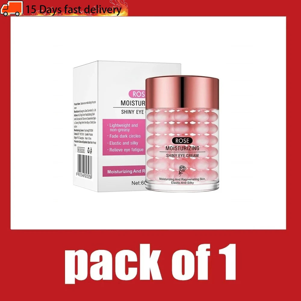 Tidesmit Rose Infusion Eye Serum texture close-up for soothing puffiness and boosting skin vibrancy