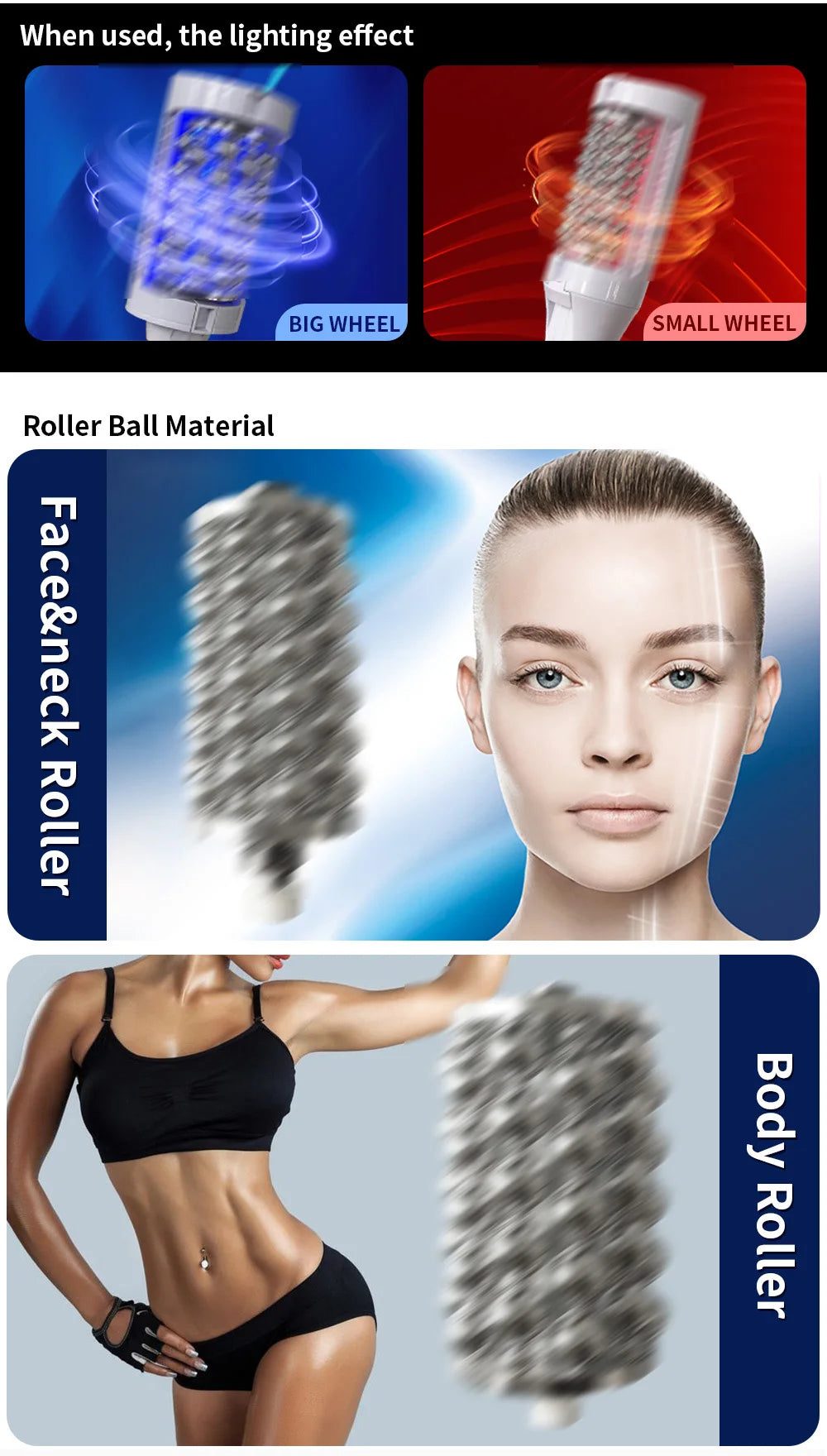 Inner Ball Roller Massager for Body Slimming and Muscle Relief Body Shaping Massage Equipment Tidesmit