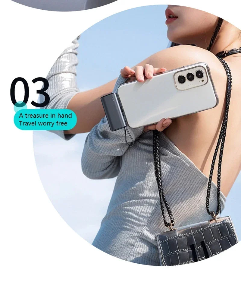Tidesmit 50000mAh Portable Charger with Integrated Cables & USB-C Tidesmit