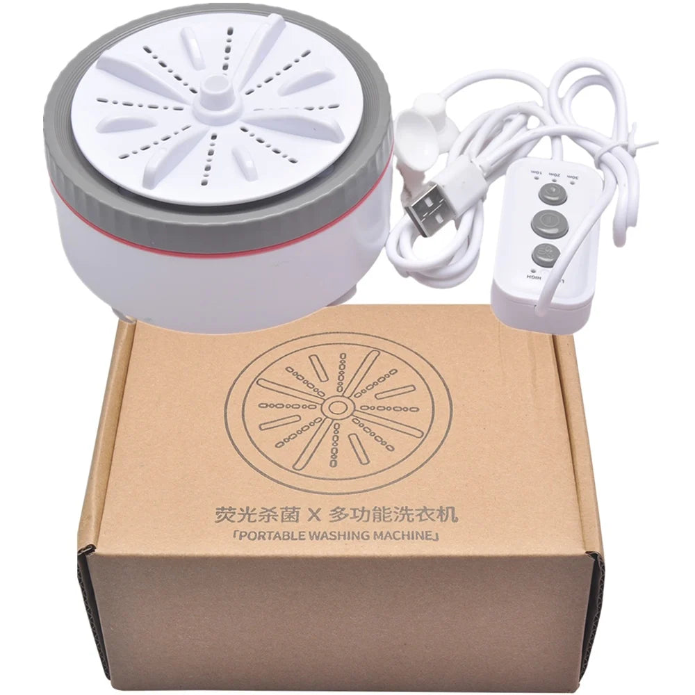 Tidesmit portable mini USB ultrasonic turbo washing machine for clothes and fruit, compact travel laundry appliance 17