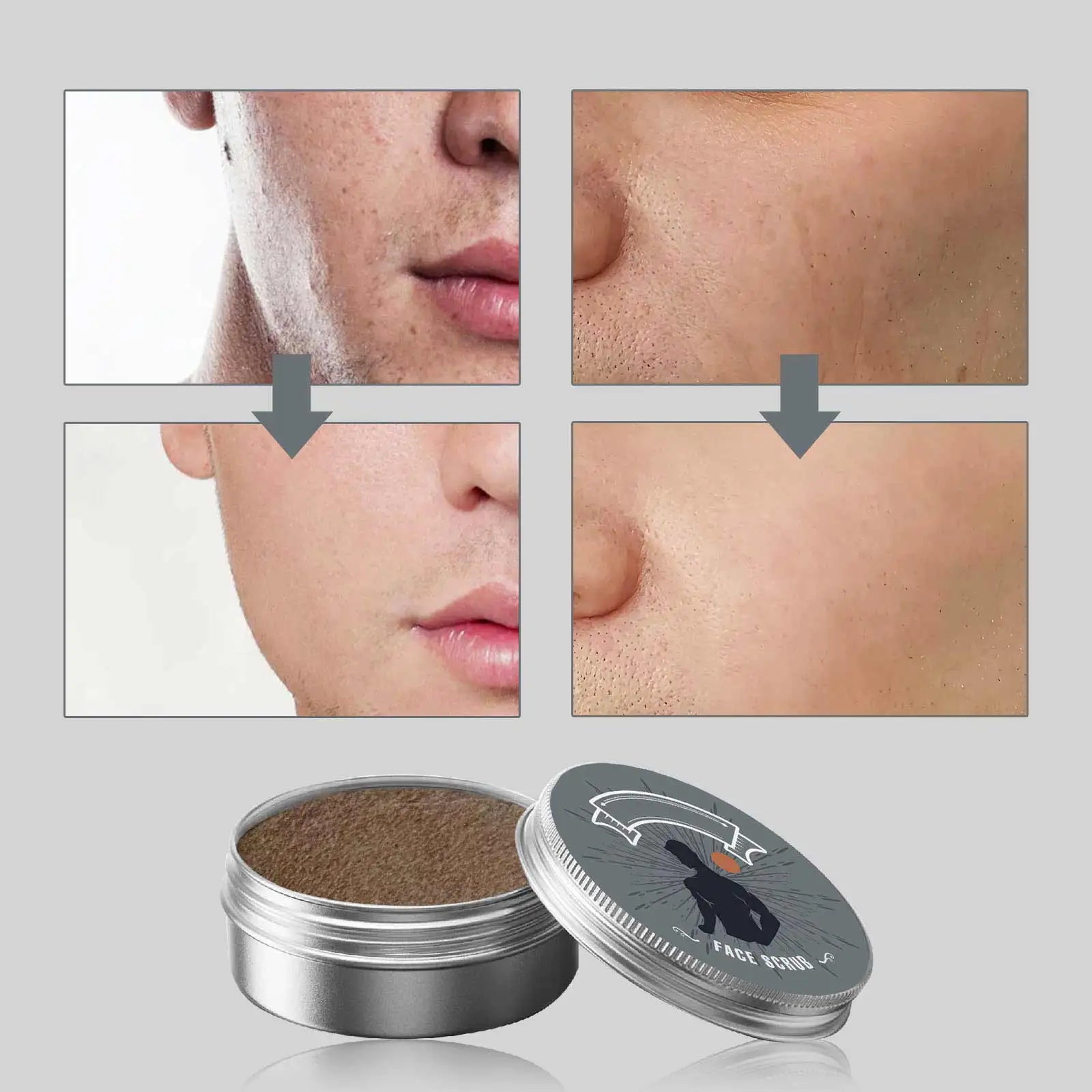 Facial Exfoliating Scrub Powder - Deep Pore Cleanser | Tidesmit Scrubs Treatments Tidesmit