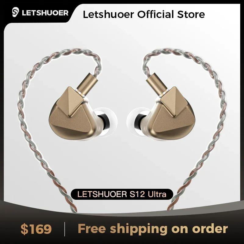 Planar Magnetic IEMs 14.8mm Driver Hi-Fi Earphones by Tidesmit Tidesmit