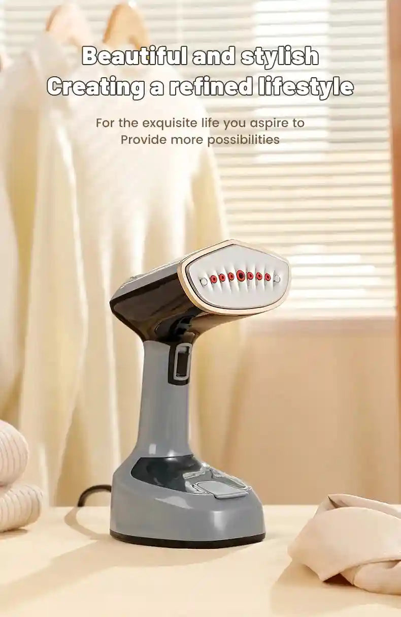 Tidesmit 1500W handheld garment steamer featuring foldable design and 15-second fast preheat for clothes ironing