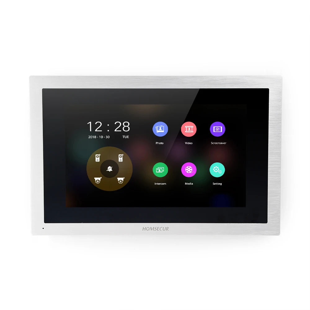 HOMSECUR BM114HD-S 10" Touch Screen Monitor Auto Photo Recording For HDK Series Video Door Phone Intercom