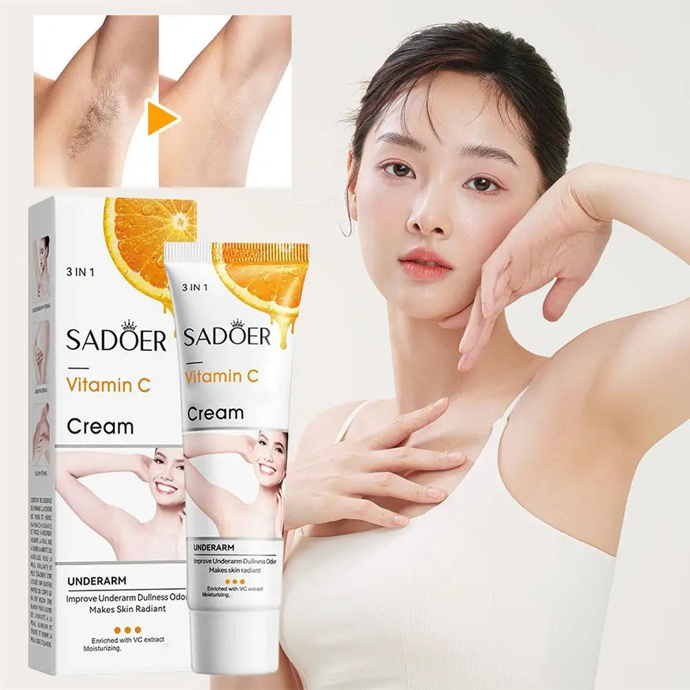 50g VC Underarm Whitening Cream Niacinamide Body Lotion Moisturizing Hydrating Dry Skin Repair Brightening for women body care