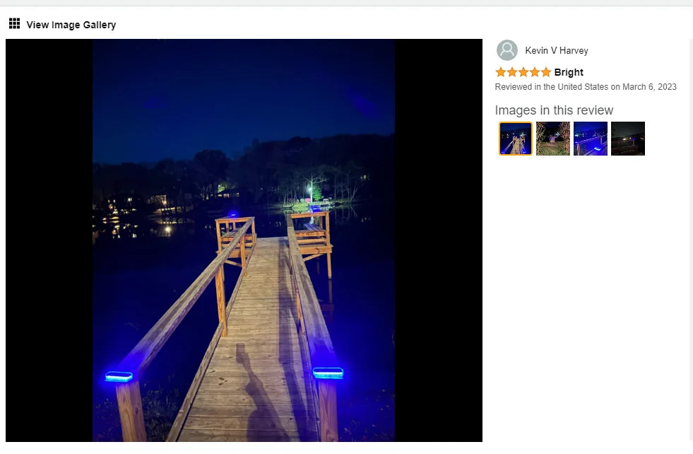5 Years Lifespan 4 Pack Solar LED Deck Lights Blue Auto On/OFF Outdoor Waterproof IP68 Anti-pressure 5 tons Solar Garden Step Lights for Stairs Fence Yard Patio Pathway