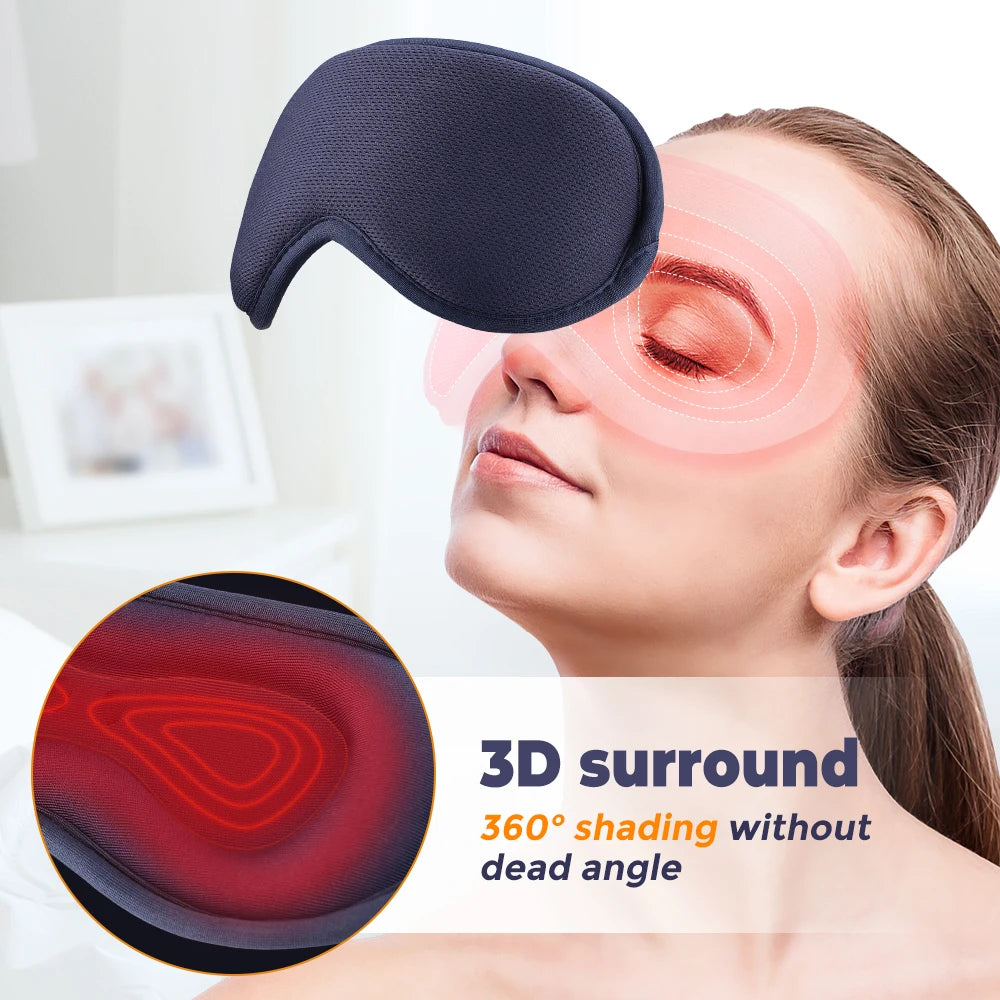 Heated Eye Massager Mask for Stress Relief - Portable Wellness Device Relaxation Treatment Tidesmit