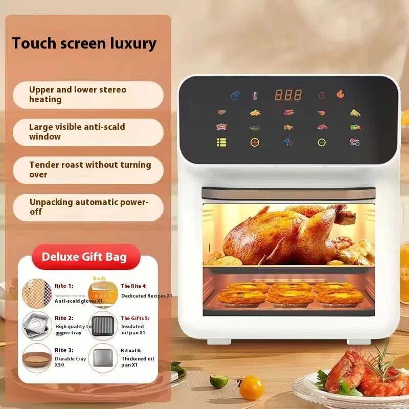 12L High Quality Multifuncional Commercial Smart Electric Digital Home air Fryer Silicone Pot