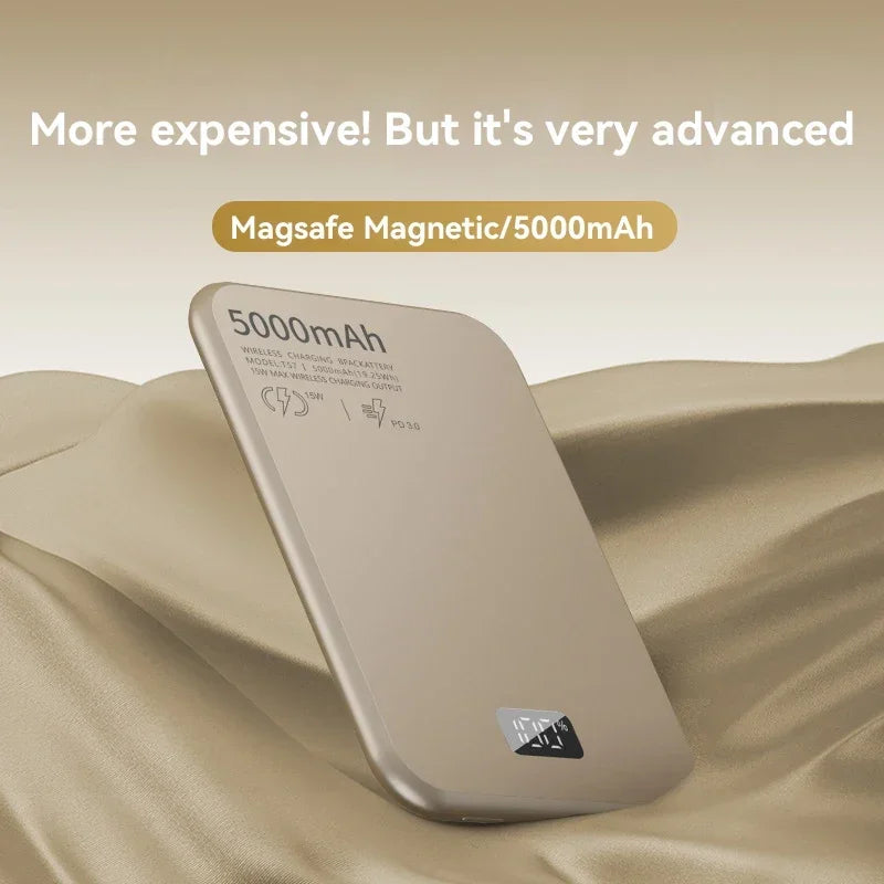 Magnetic Wireless Power Bank 5000mAh - 20W PD Fast Charging Portable Charger Tidesmit