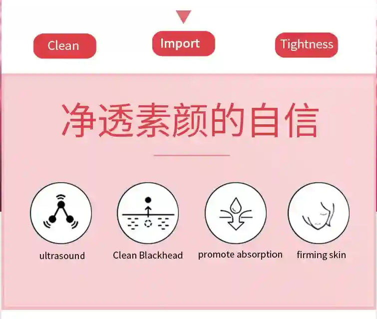 RF Skin Tightener Facial Massager | Ultrasonic Wrinkle Tool with Heat Eye Massage Instrument Tidesmit