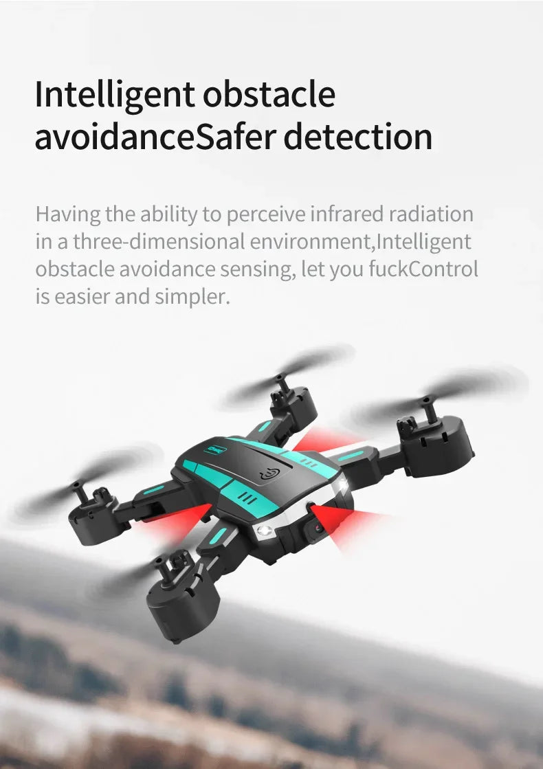 GPS Drone with 8K Dual Camera & Obstacle Avoidance - Foldable Design Tidesmit