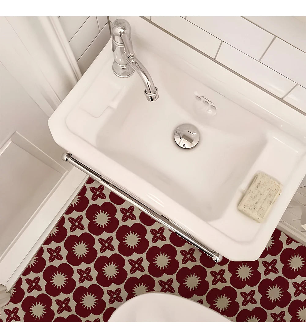 10Pcs Tile Stickers, Peel and Stick Self Adhesive Removable Moroccan Talavera Tiles Backsplash for Kitchen, Furniture Staircase
