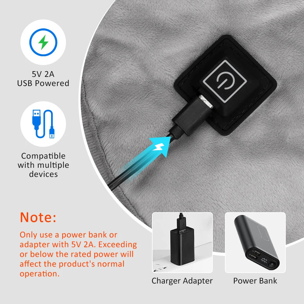 Electric Heating Neck Massager - Deep Tissue Muscle Recovery Tool Fascia Gun Tidesmit