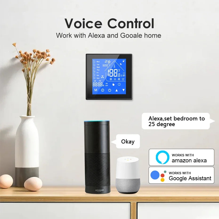 WiFi Smart Thermostat Temperature Control for Electric Floor Heating Water/Gas Boiler Temperature Tuya Google Home Alexa Yandex