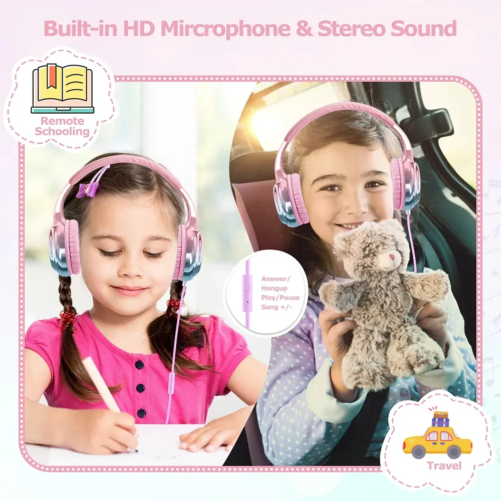 Tidesmit Kids Wired Headphones with Volume Limit and Built-in Mic Tidesmit