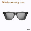 Bluetooth Smart Glasses - Immersive Spatial Audio Hands-Free Black Black Tidesmit