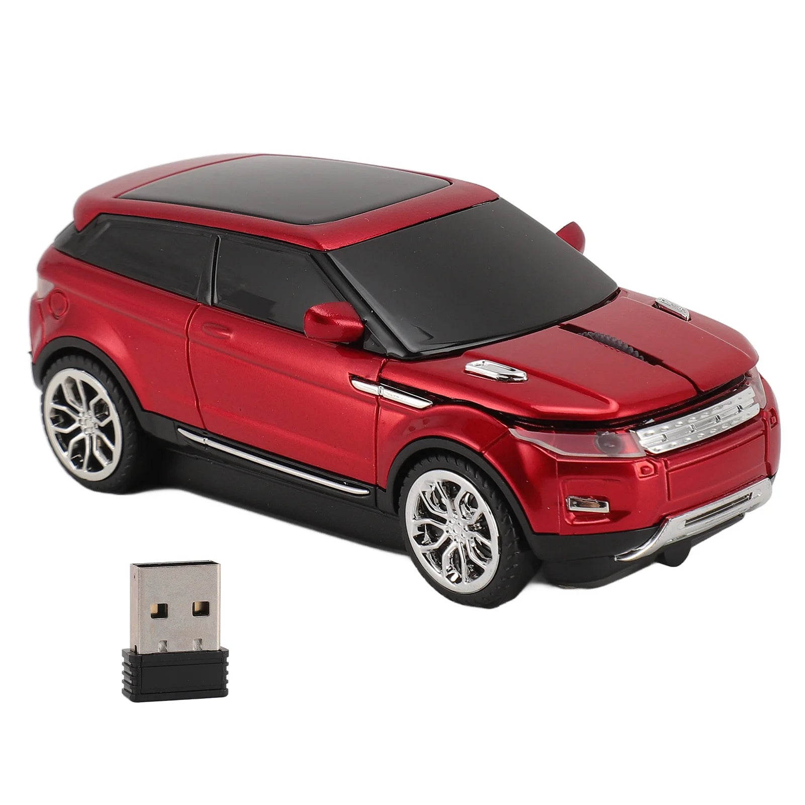 Car Shape Wireless Gaming Mouse Mice 2.4GHz 1600 DPI Cool 3D Car Shape Computer Mouse with USB Receiver for Laptop