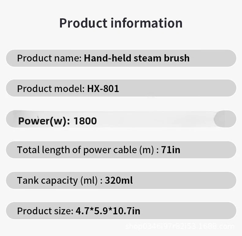 Tidesmit portable handheld garment steamer 19 showing the compact steam head and water tank design for quick ironing