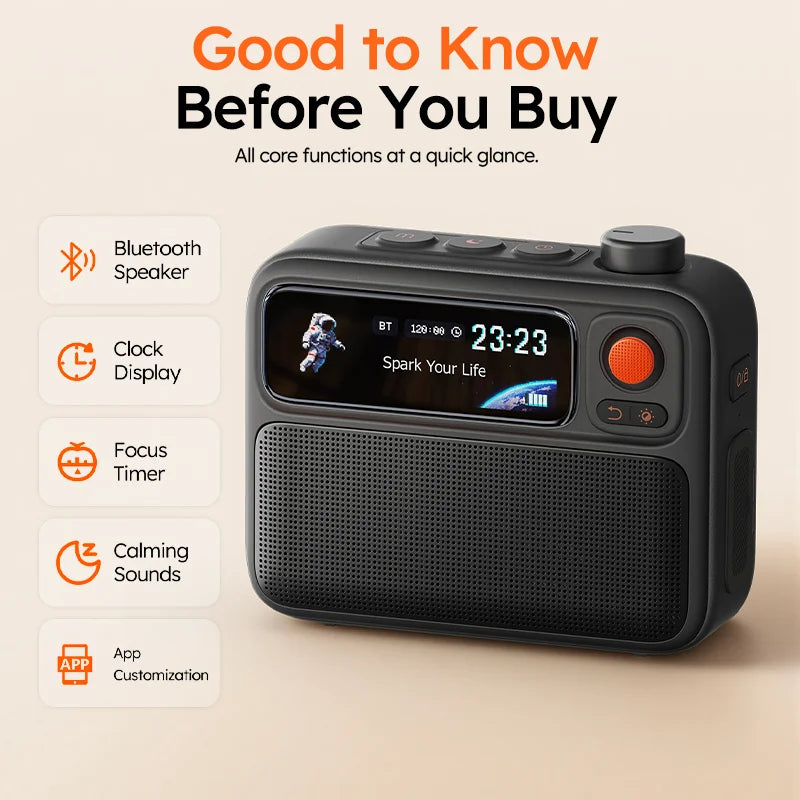 Divoom Flowtoo Smart White Noise Machine with Night Light APP Control Sleep Aid Projector for Bedroom Decor Gift