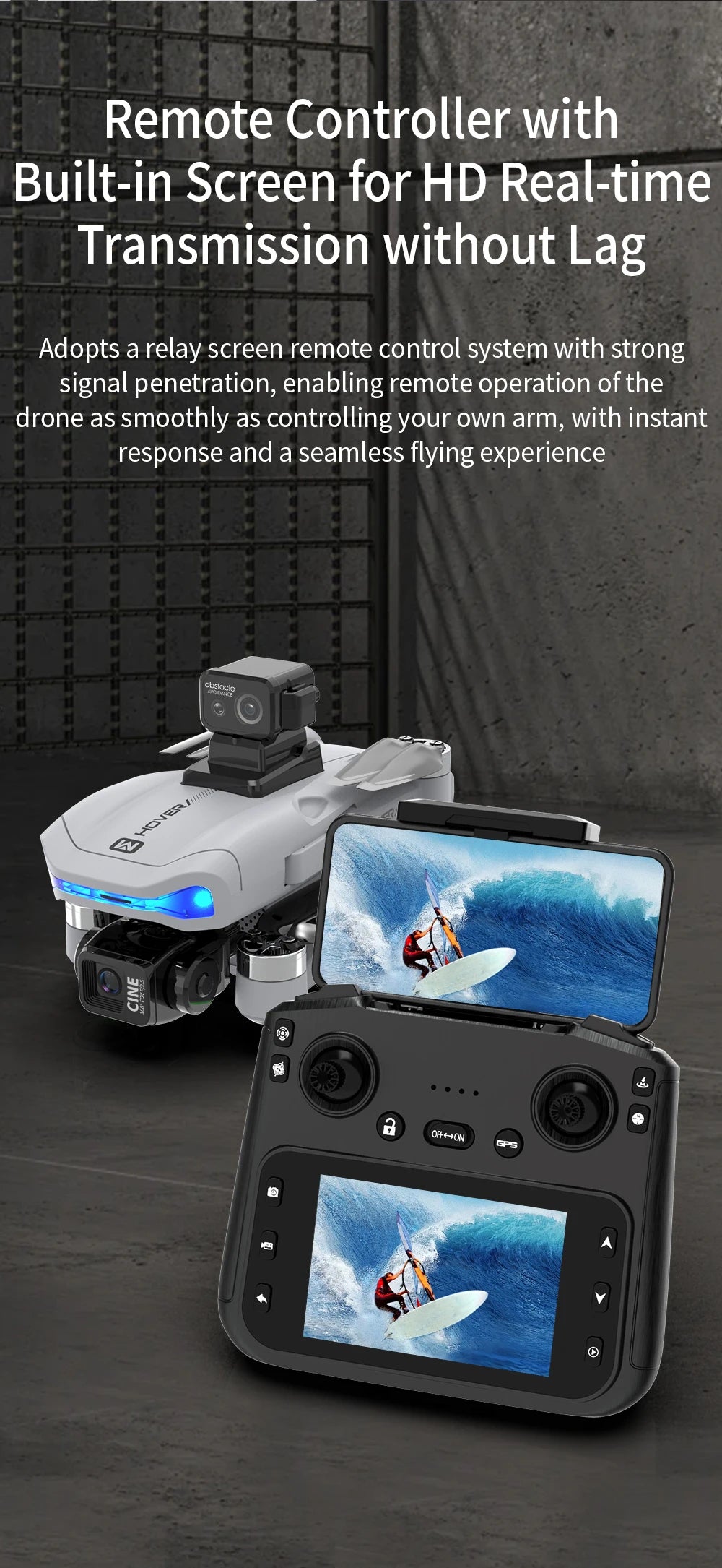 4K Camera Drone with 3-Axis Gimbal and Obstacle Avoidance - X40 PRO Tidesmit