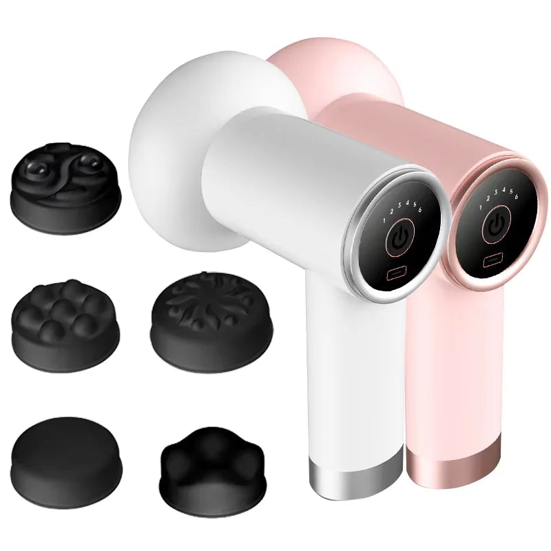 Portable Deep Tissue Massage Gun - Pink Percussive Therapy Device Fascia Gun Tidesmit