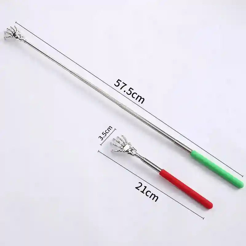 Extendable Stainless Steel Back Scratcher - Durable Manual Massager Massage Roller Tidesmit