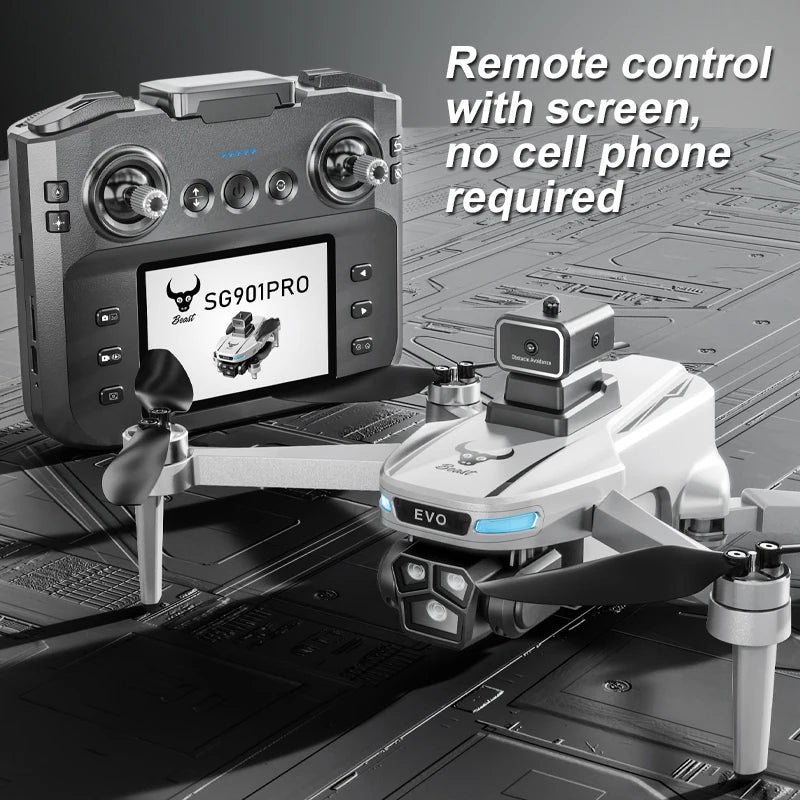 4K GPS Drone with HD Camera - Foldable Obstacle Avoidance Tech SG901 PRO-NO GPS Tidesmit