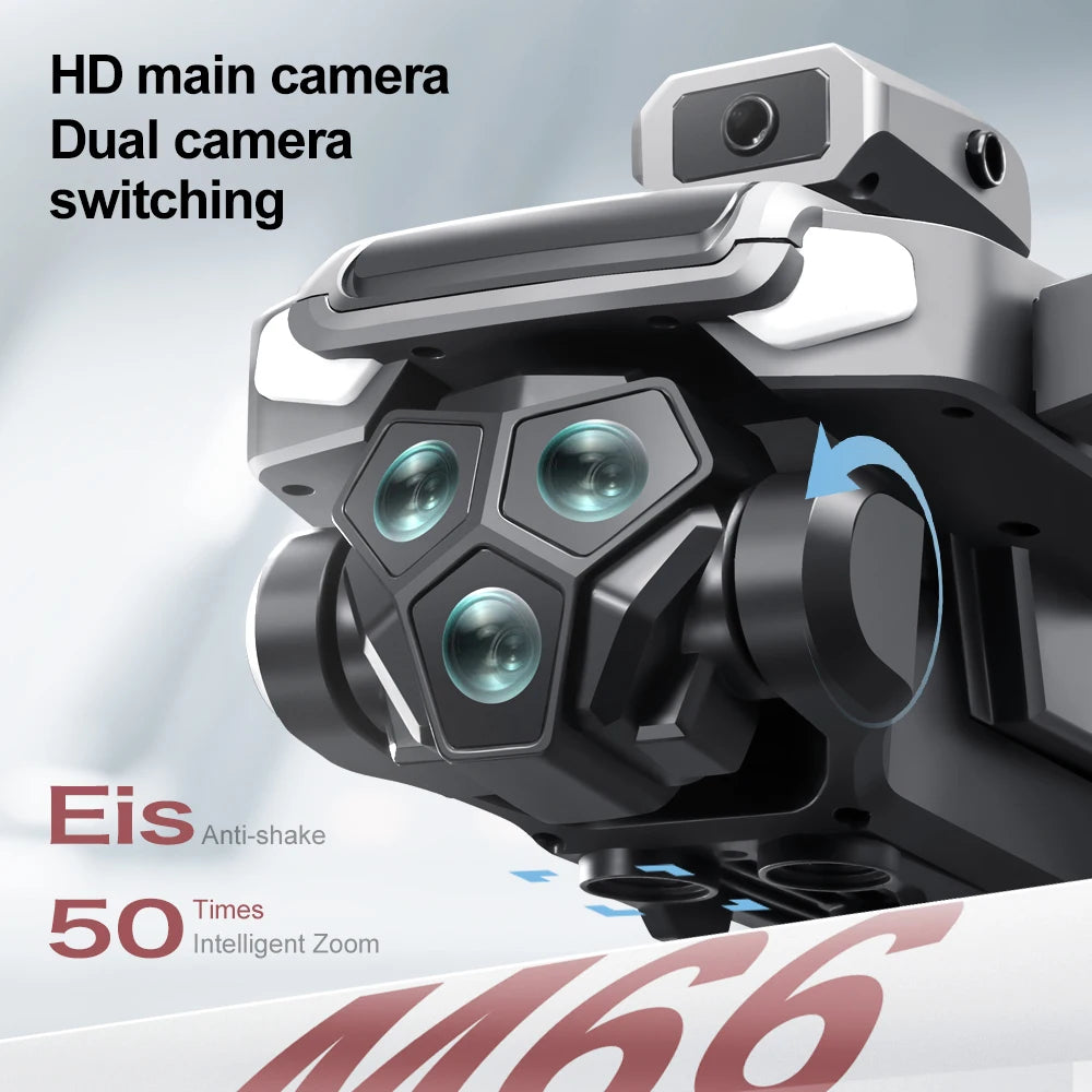 4K Camera Drone with Screen Remote & Triple Battery - M66-1 Tidesmit