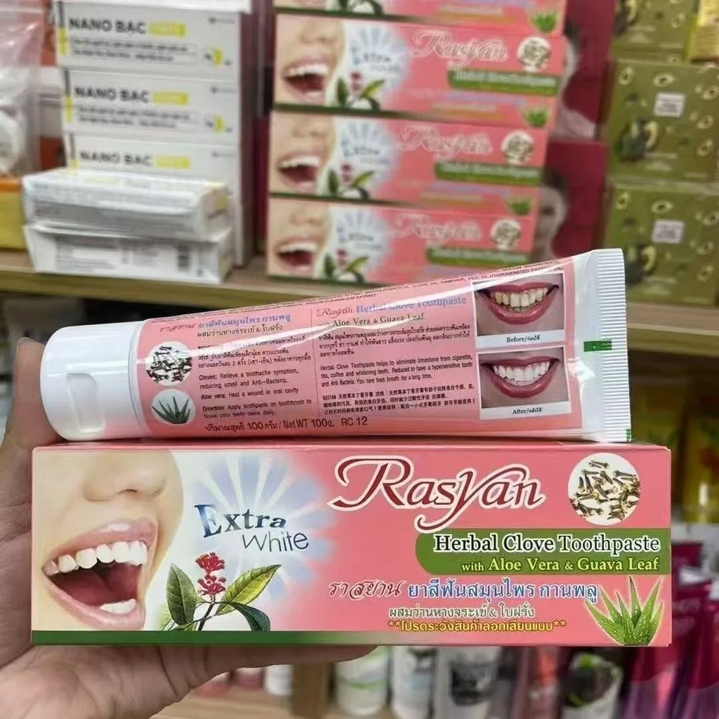 Tidesmit Rasyan herbal clove toothpaste for teeth whitening and natural tartar removal