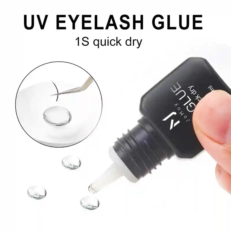 UV Eyelash Extension Glue 5ml - 0.1s Fast Dry Strong Hold Eye Massage Instrument Tidesmit