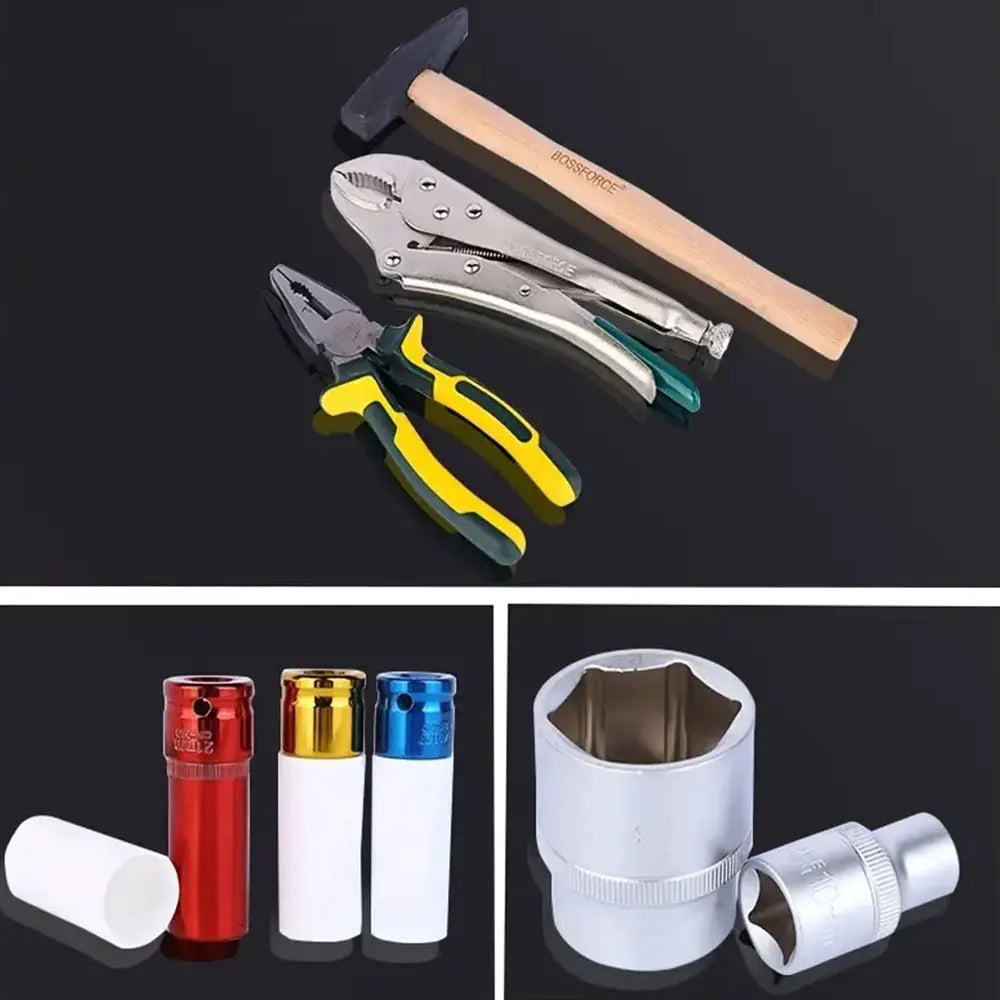 Podofo 144Pcs Car Repair Socket Tool Set Socket Wrench Ratchet Wrench Combination Kit with Portable Storage Tool Box