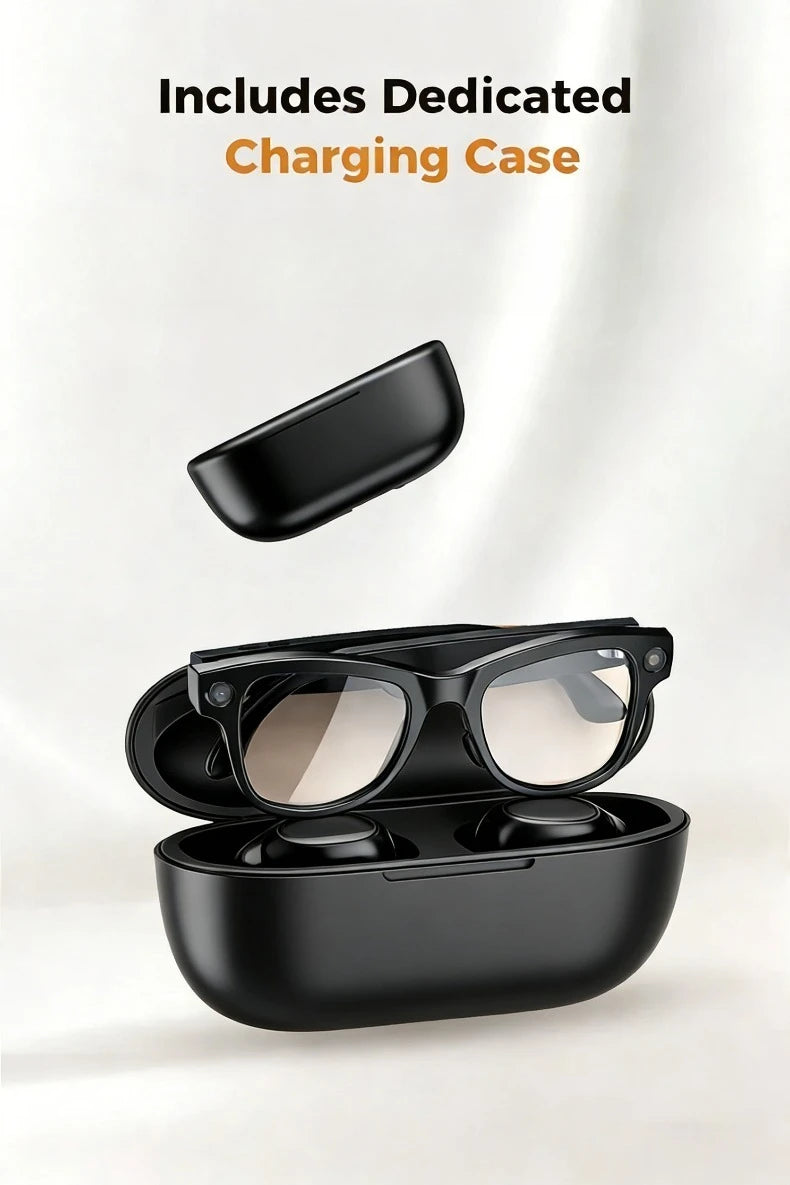 Tidesmit AI Smart Glasses: 4K Camera & Spatial Audio Bluetooth Eyewear Tidesmit
