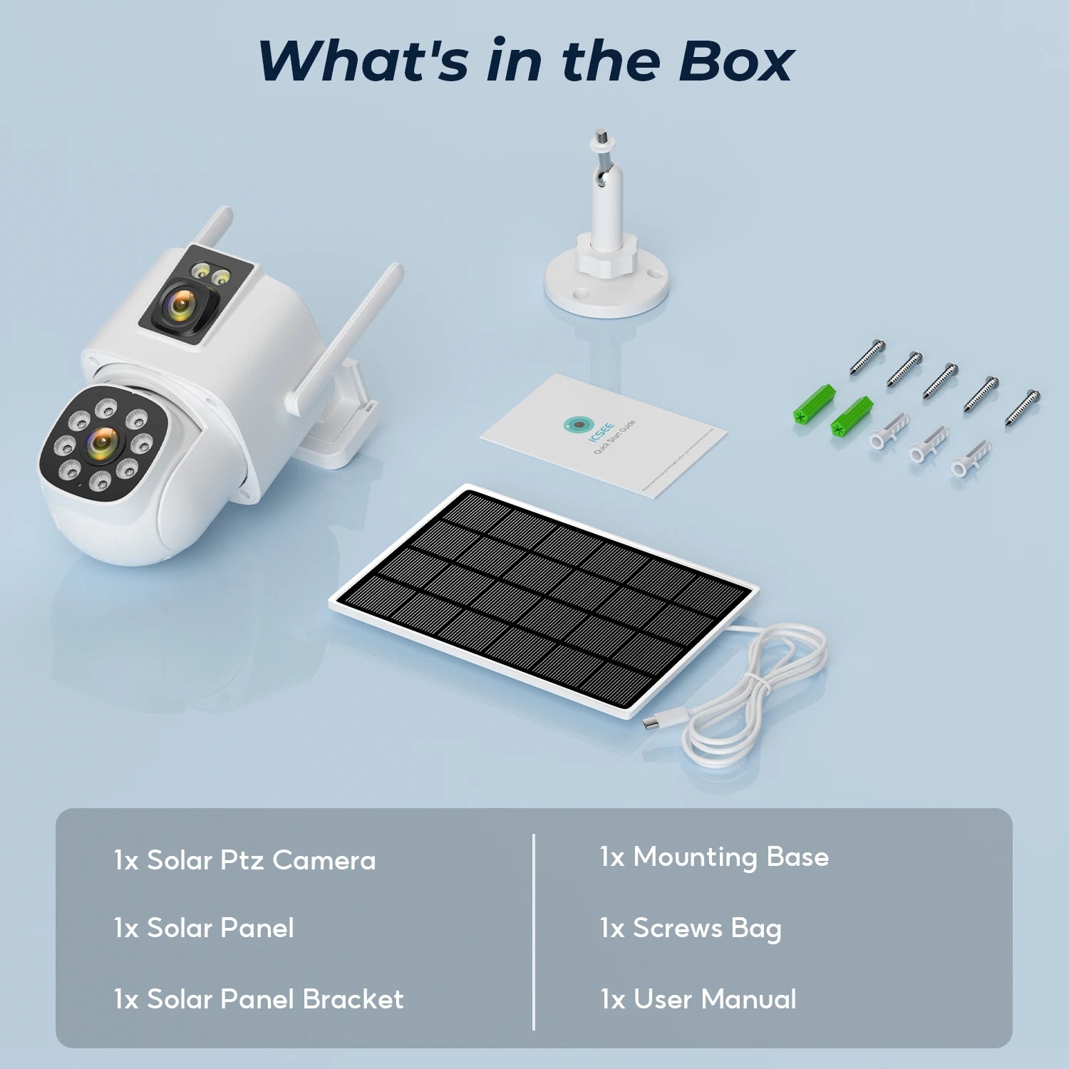 4G Solar Camera  Outdoors Wifi PTZ IP Camera 8MP 4K HD CCTV Camera AOV 24 Hour Recording Human Ai Auto Detect Tracking ICSee APP