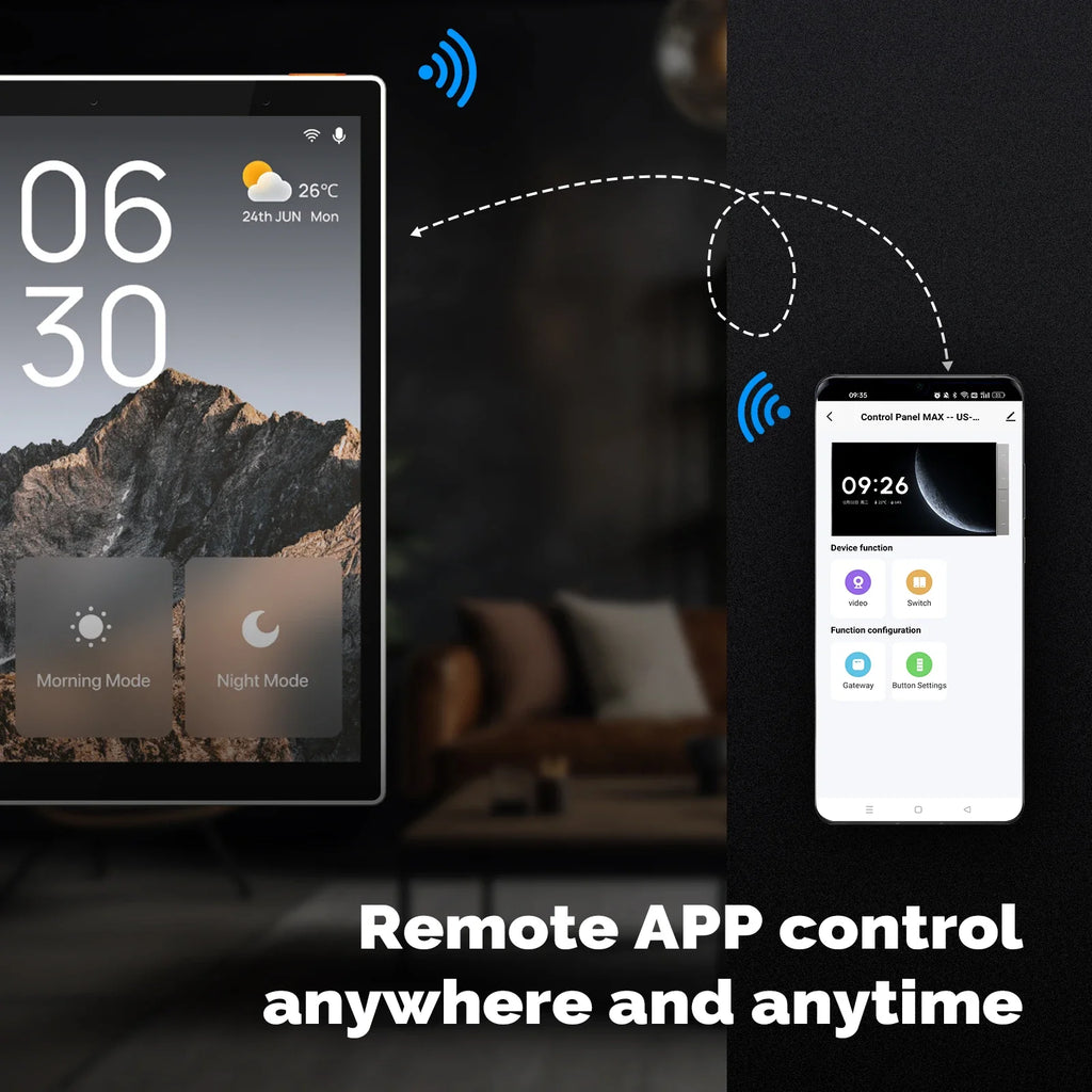 Smart Home Control Panel: 5-Inch WiFi & ZigBee Centralized Hub Tidesmit