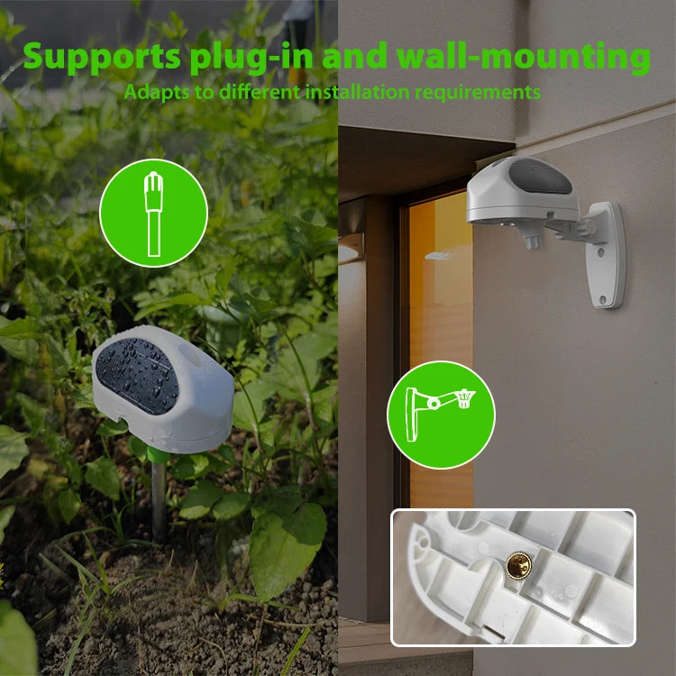 Tuya WiFi Rain Sensor Rainfall Duration Detection Outdoor Waterproof Battery Powered For Smart Life App Control Home Automation