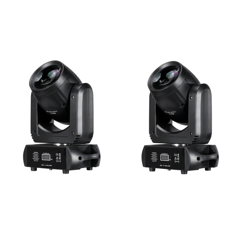 2PCS Mini LED Moving Head Light 150W Beam+Spot+18 Rotating Prisms Dj Dmx Stage Effect Light Disco Bar