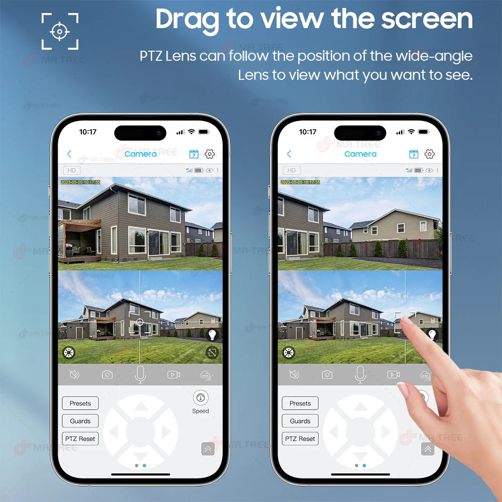 4K 50X Optical Zoom Solar Camera 10MP Dual Lens Home Outdoor 4G Sim PTZ Surveillance WIFI Security AI Auto Tracking CCTV IP Cam