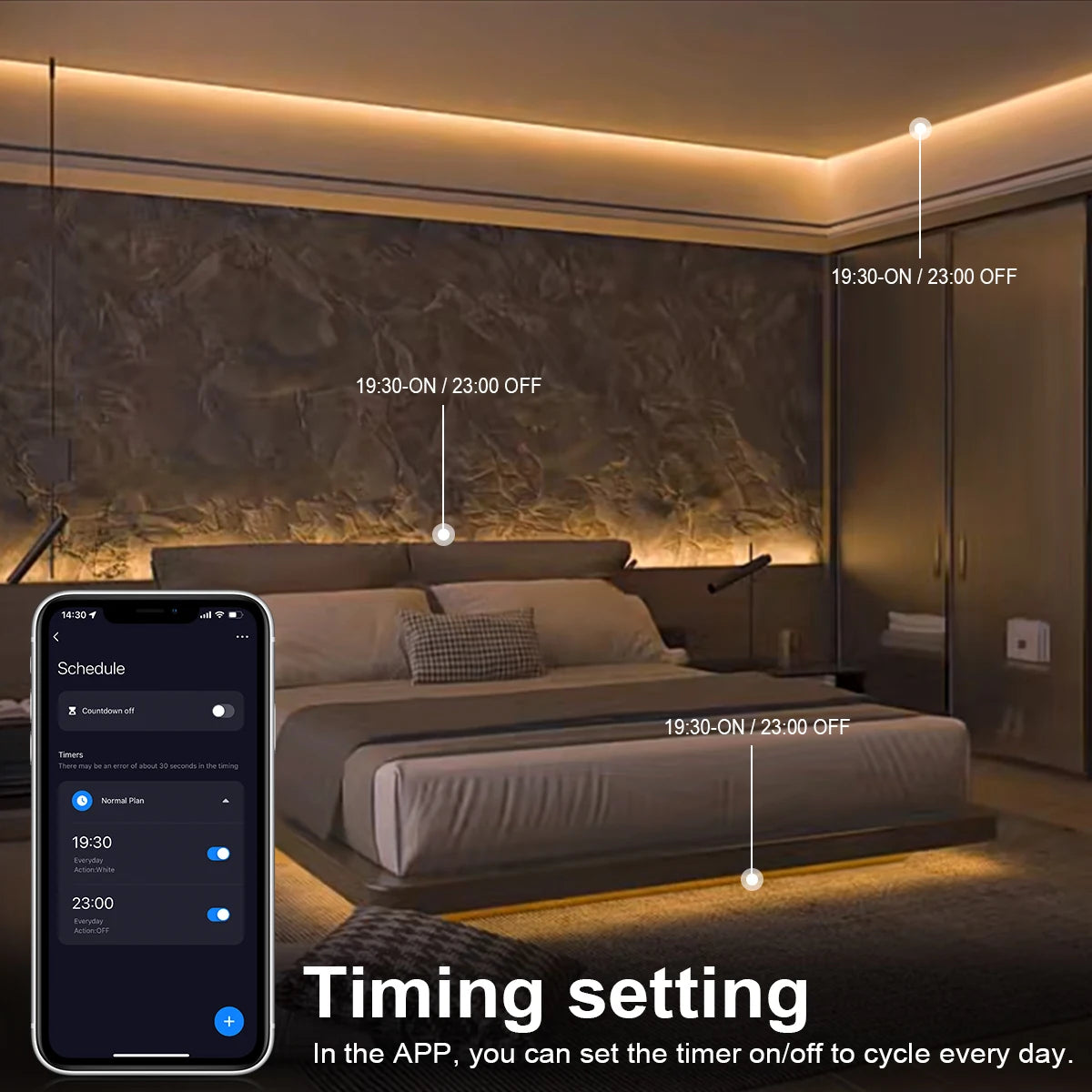 WiFi Smart LED Neon Strip Light - Flexible App-Controlled USB Tape Tidesmit