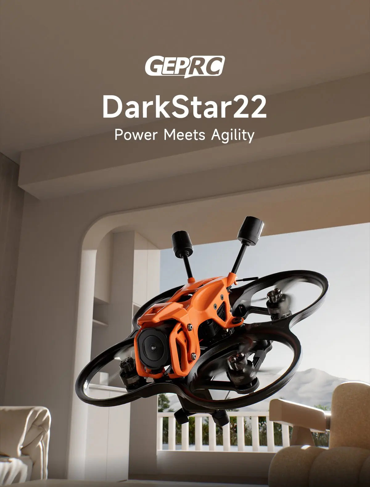 DarkStar22 2.2 Inch CineWhoop FPV Drone | O4 Pro ELRS 2.4G Tidesmit