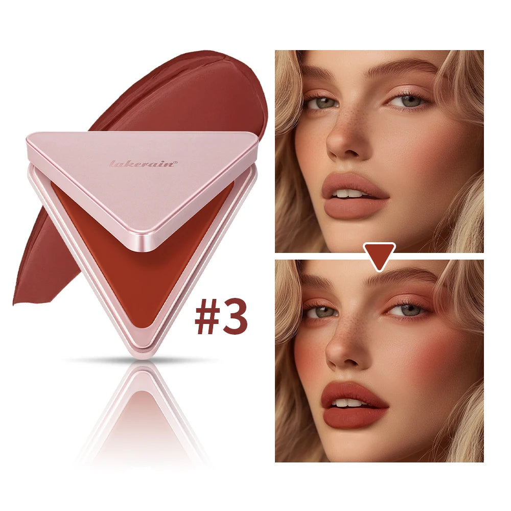 Tidesmit Higher Standard satin matte cream blush shade swatch for natural brightening and long-lasting face makeup