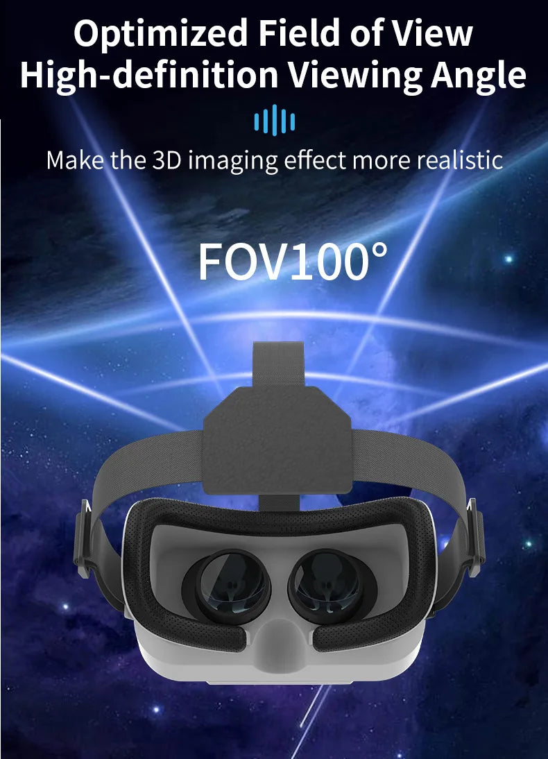 VR Headset for Smartphones - Lightweight Immersive Mobile VR Glasses Tidesmit