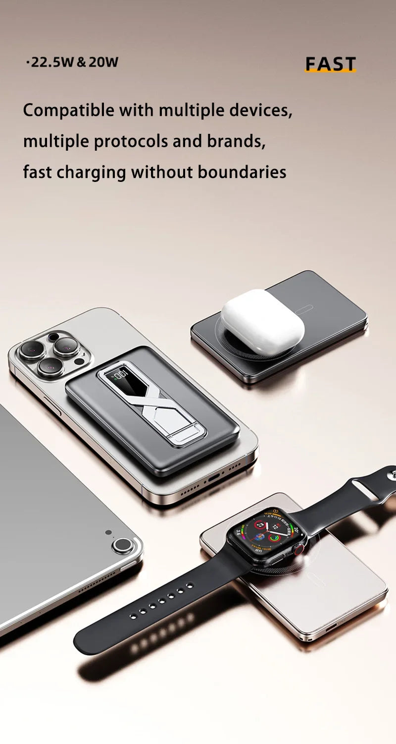 Magnetic Power Bank 10000mAh PD 20W Fast Charger - Tidesmit Tidesmit