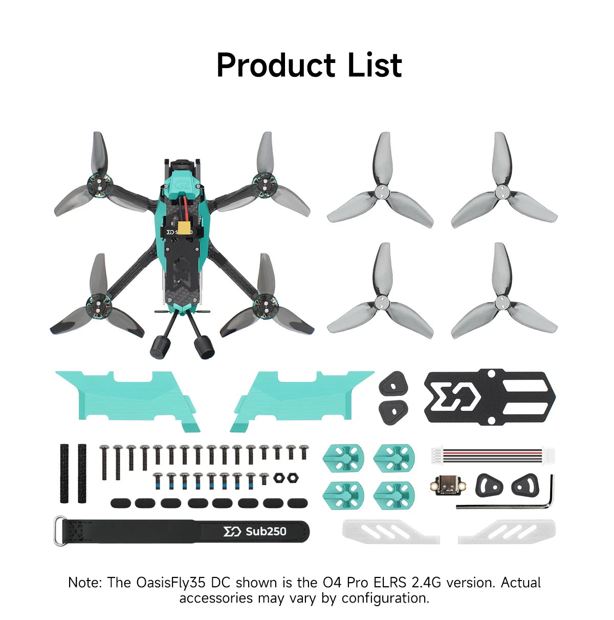 Tidesmit OasisFly 3.5 Inch CineWhoop FPV Drone | 4S HD O4 Pro Tidesmit